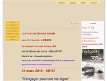 Tablet Screenshot of lessavoirsinedits.fr